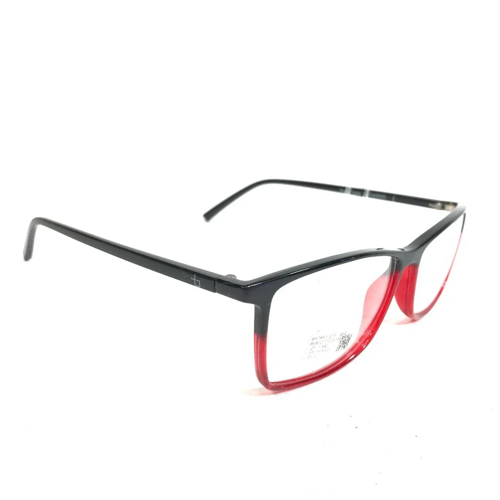 Ben.x Mod.271 Col.D222 Eyeglasses Frames Black Red Square Full Rim 55-15-140